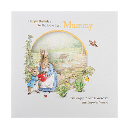 Birthday Card for Mummy - Beatrix Potter Peter Rabbit Design