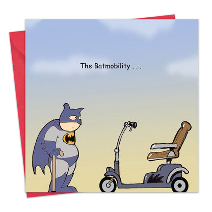 Batmobility - Funny Blank Card