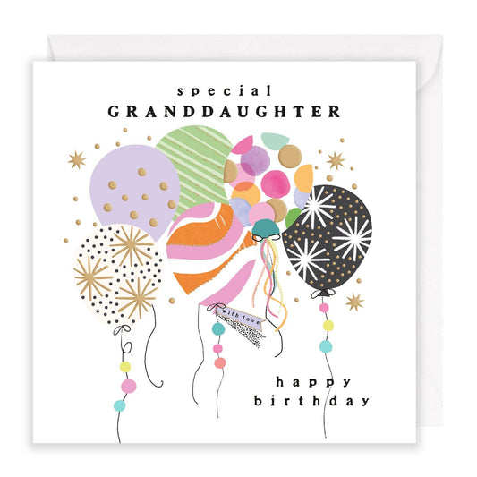Special Granddaughter Happy Birthday - Party Balloons