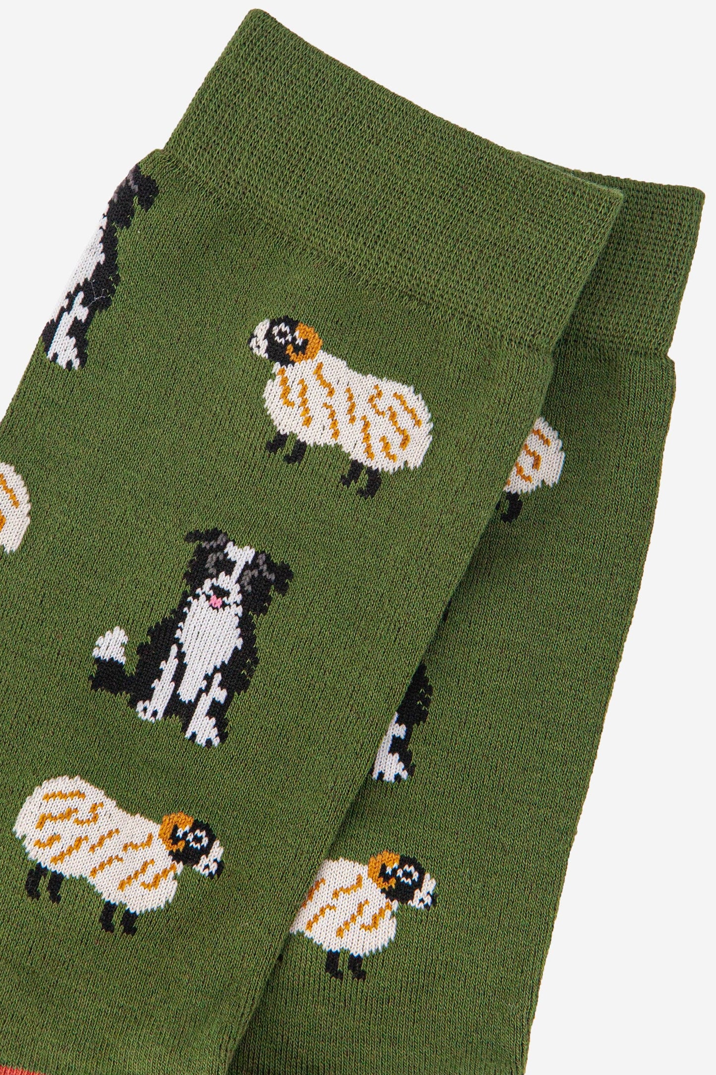 Men's Border Collie Sheepdog Trials Bamboo Socks