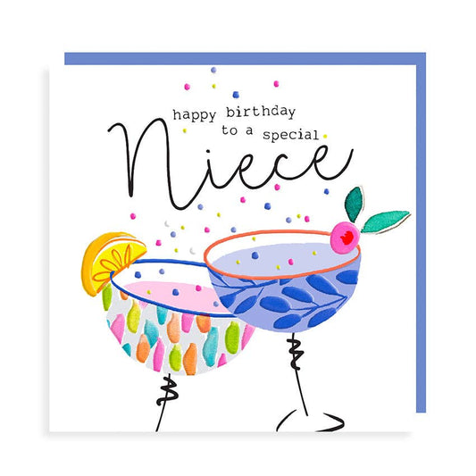 Happy Birthday to a Special Neice - Cocktail Glasses