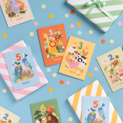 Children’s 3rd Birthday Card – Farm Animal Design