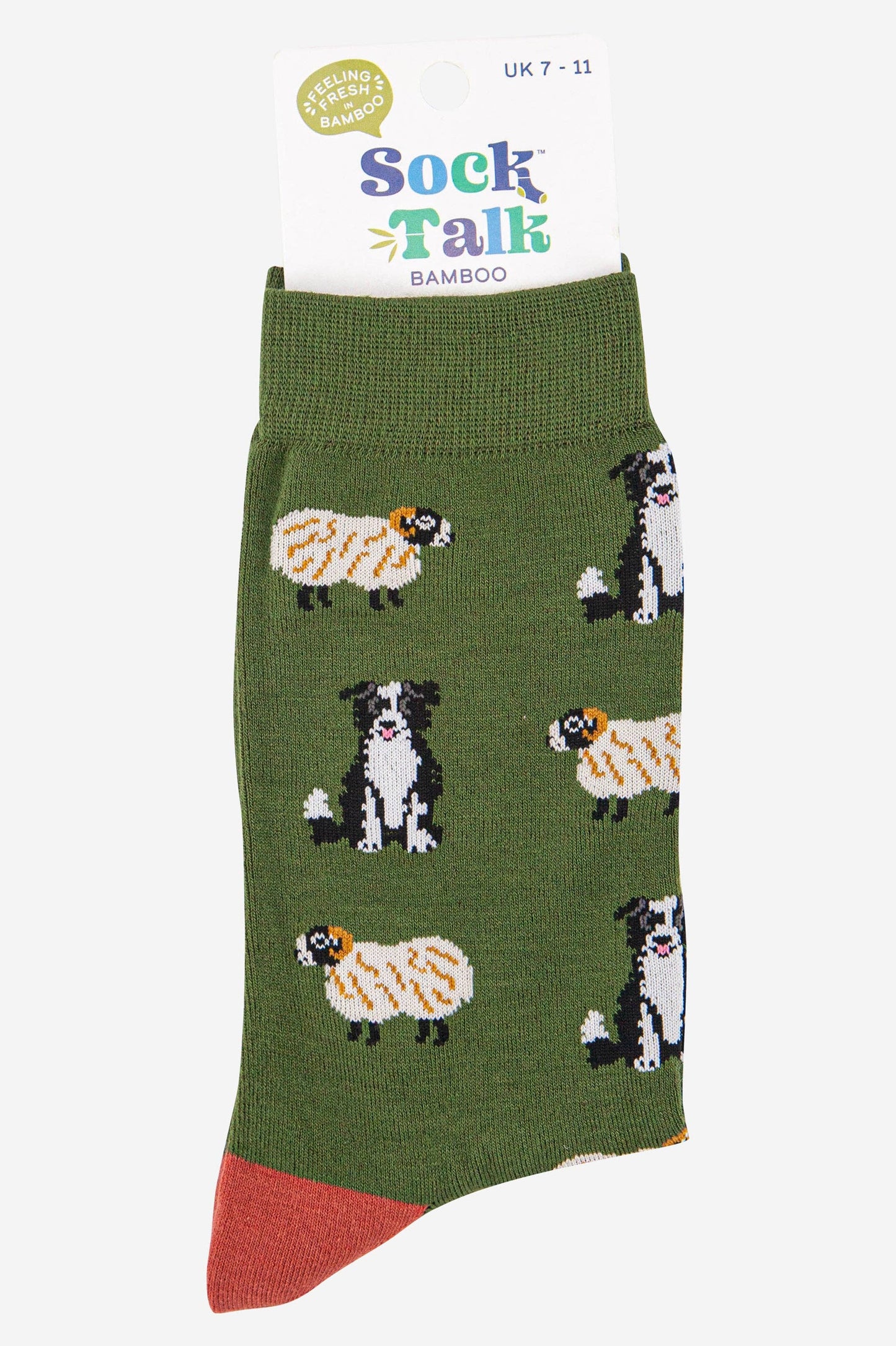 Men's Border Collie Sheepdog Trials Bamboo Socks