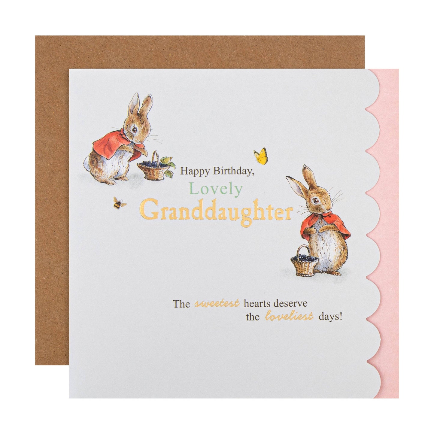 Birthday Card for Granddaughter - Peter Rabbit Design