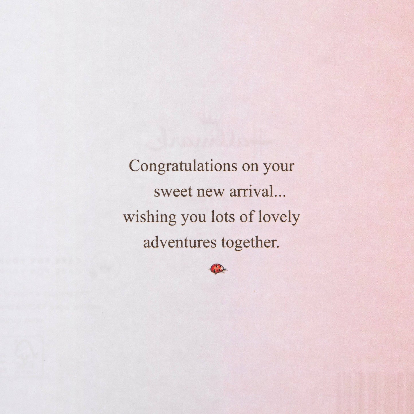 New Baby Girl Card - Beatrix Potter Peter Rabbit™ Design