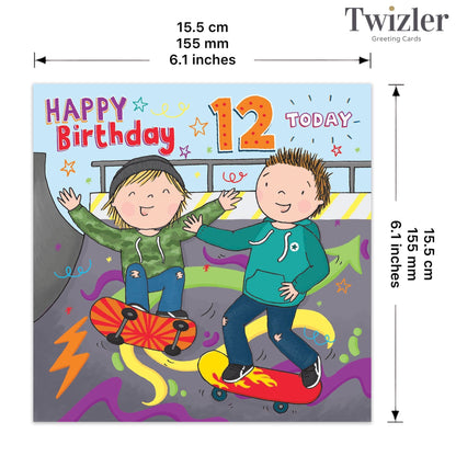 12th Birthday Card - Boys Birthday Card