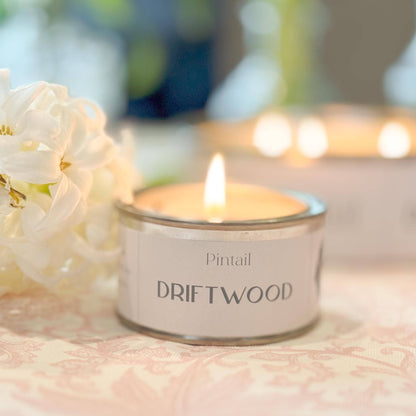 Driftwood Paint Pot Candle | Candles in Tins | Small Candles