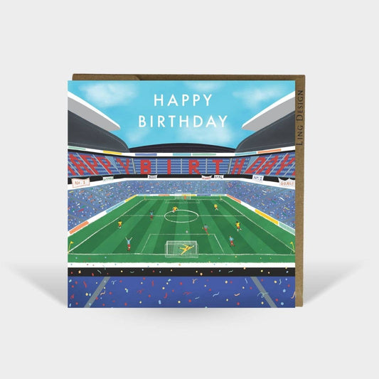 Go for Goal Birthday Card for Him Football Sport