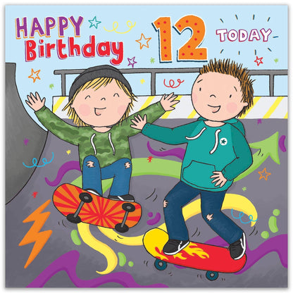 12th Birthday Card - Boys Birthday Card