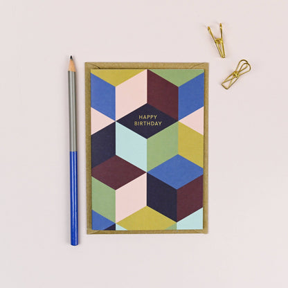 Cubist Birthday Card
