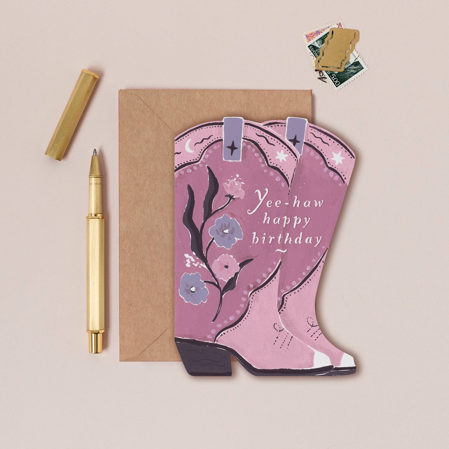 Cowboy Boots Birthday Card | Cowgirl Birthday Card | Western