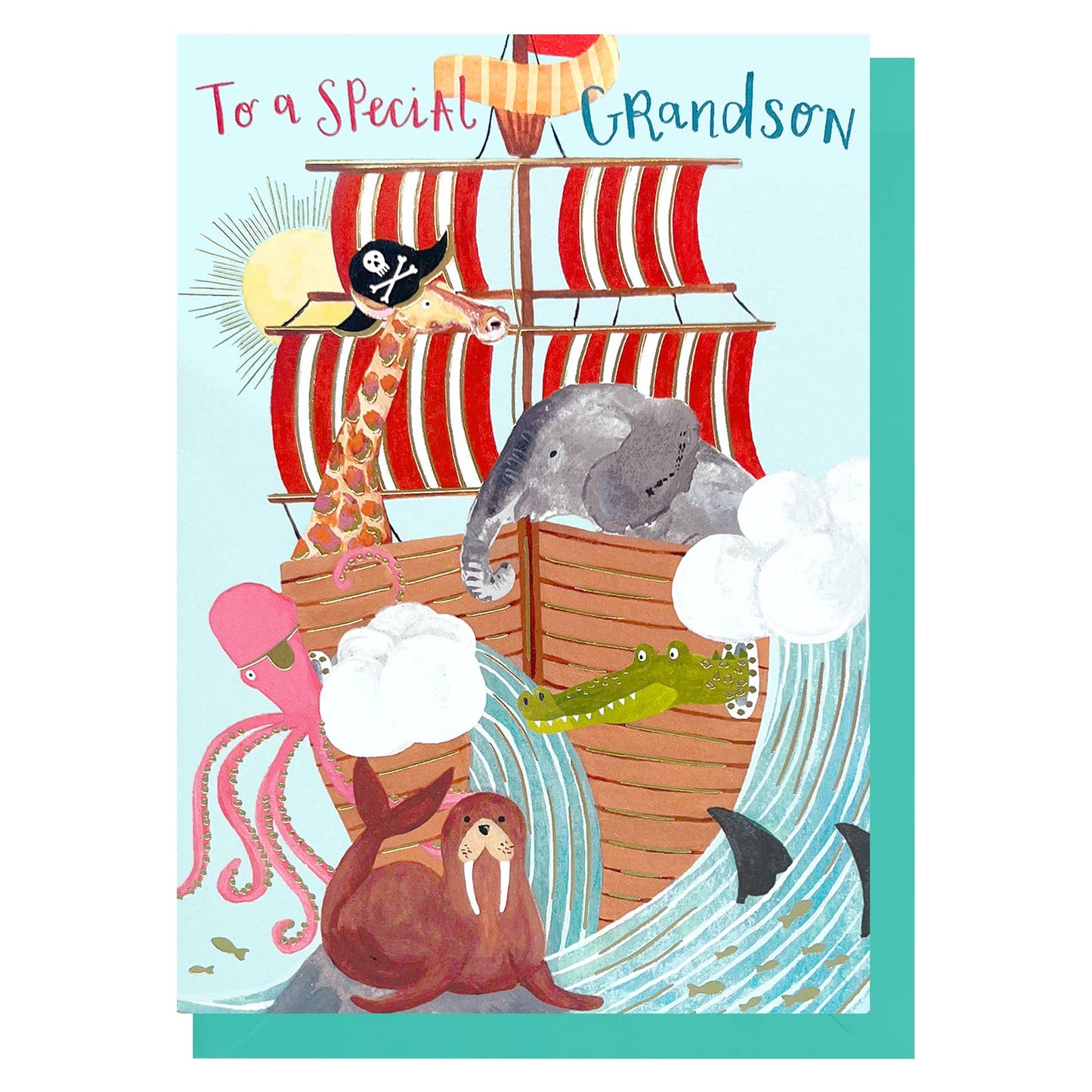 Pirates Birthday | Grandson Birthday | Child Birthday Card