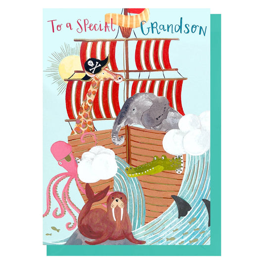 Pirates Birthday | Grandson Birthday | Child Birthday Card