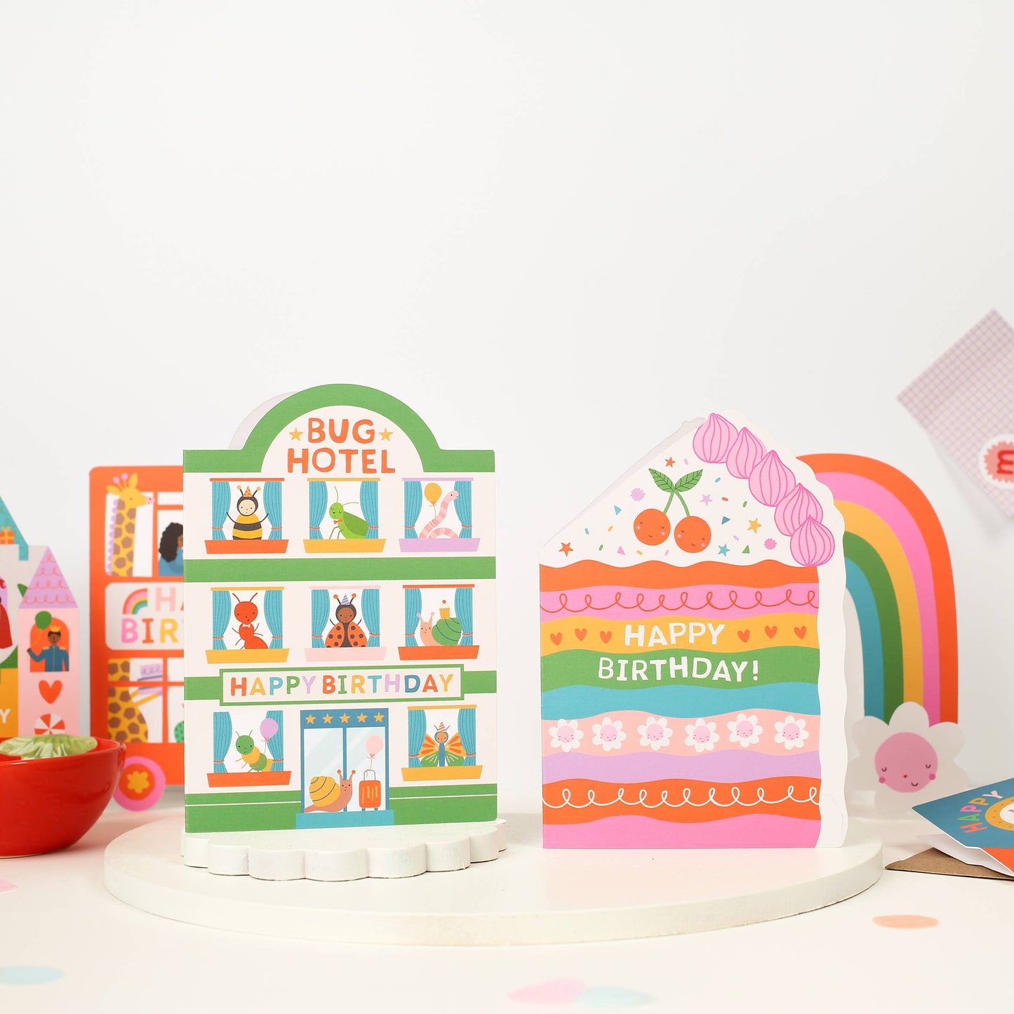 Playful Bug Hotel Birthday Card for Kids with Cute Critters