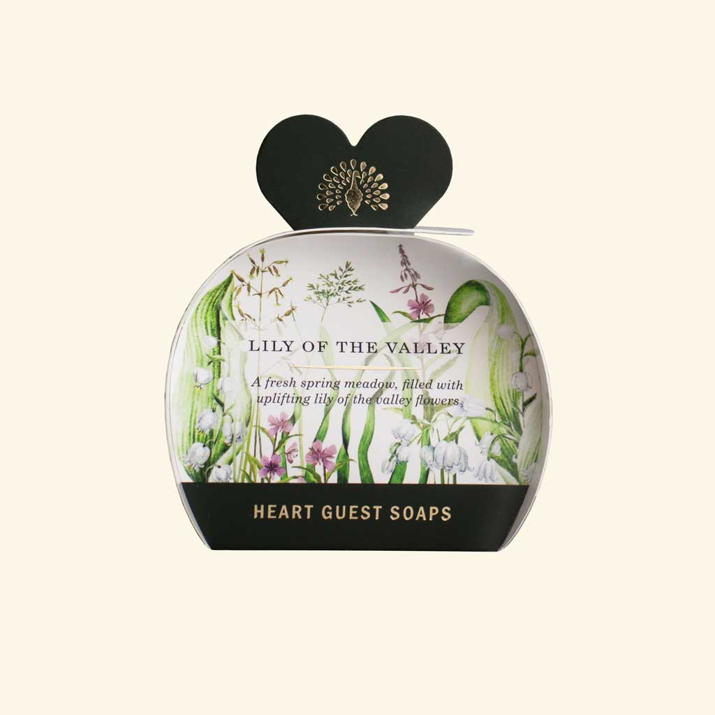 Heritage Lily of the Valley Heart Guest Soap