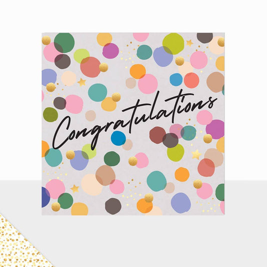 Aurora Collection - Congratulations Card - Confetti