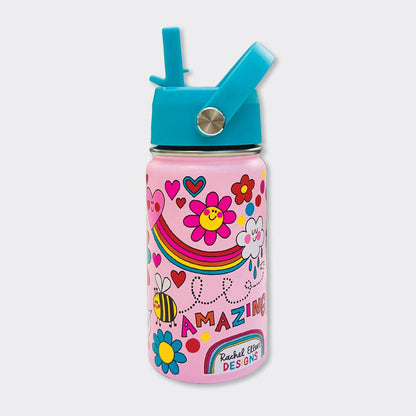 Kid's Stainless Steel Water Bottle - Bee Happy