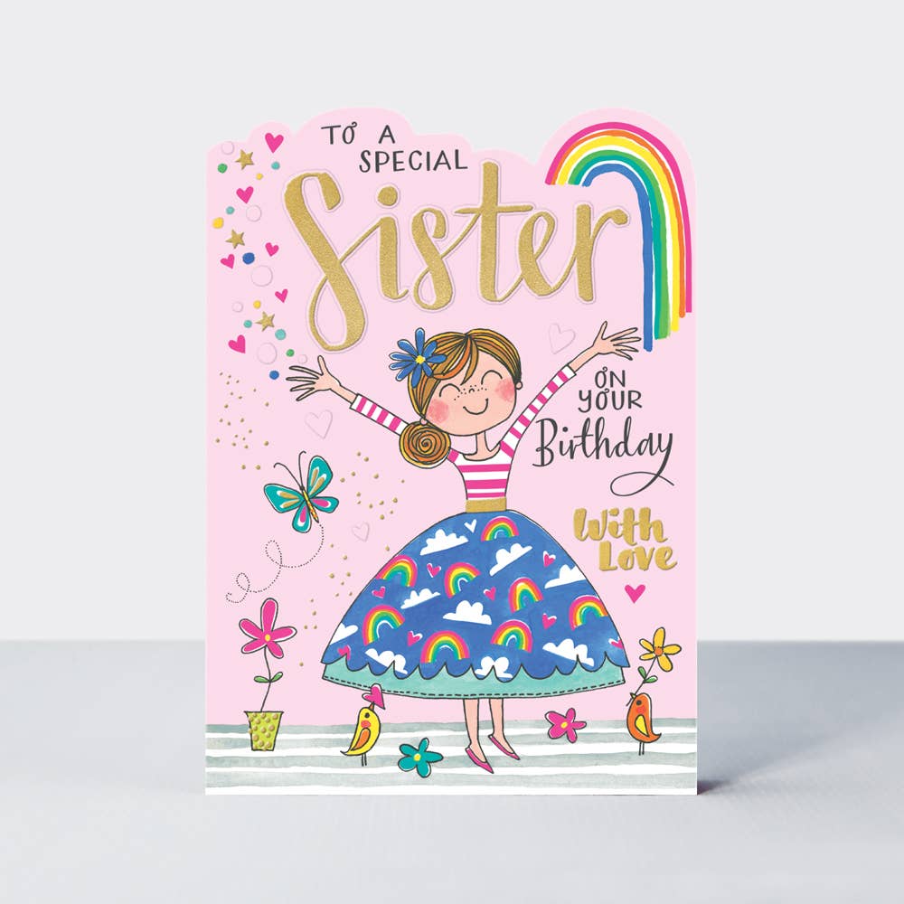 Fred & Ginger - Special Sister Girl In Rainbow Skirt