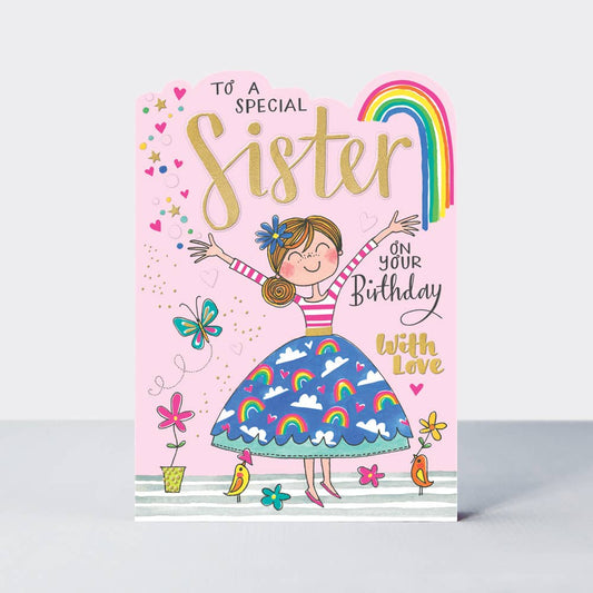 Fred & Ginger - Special Sister Girl In Rainbow Skirt