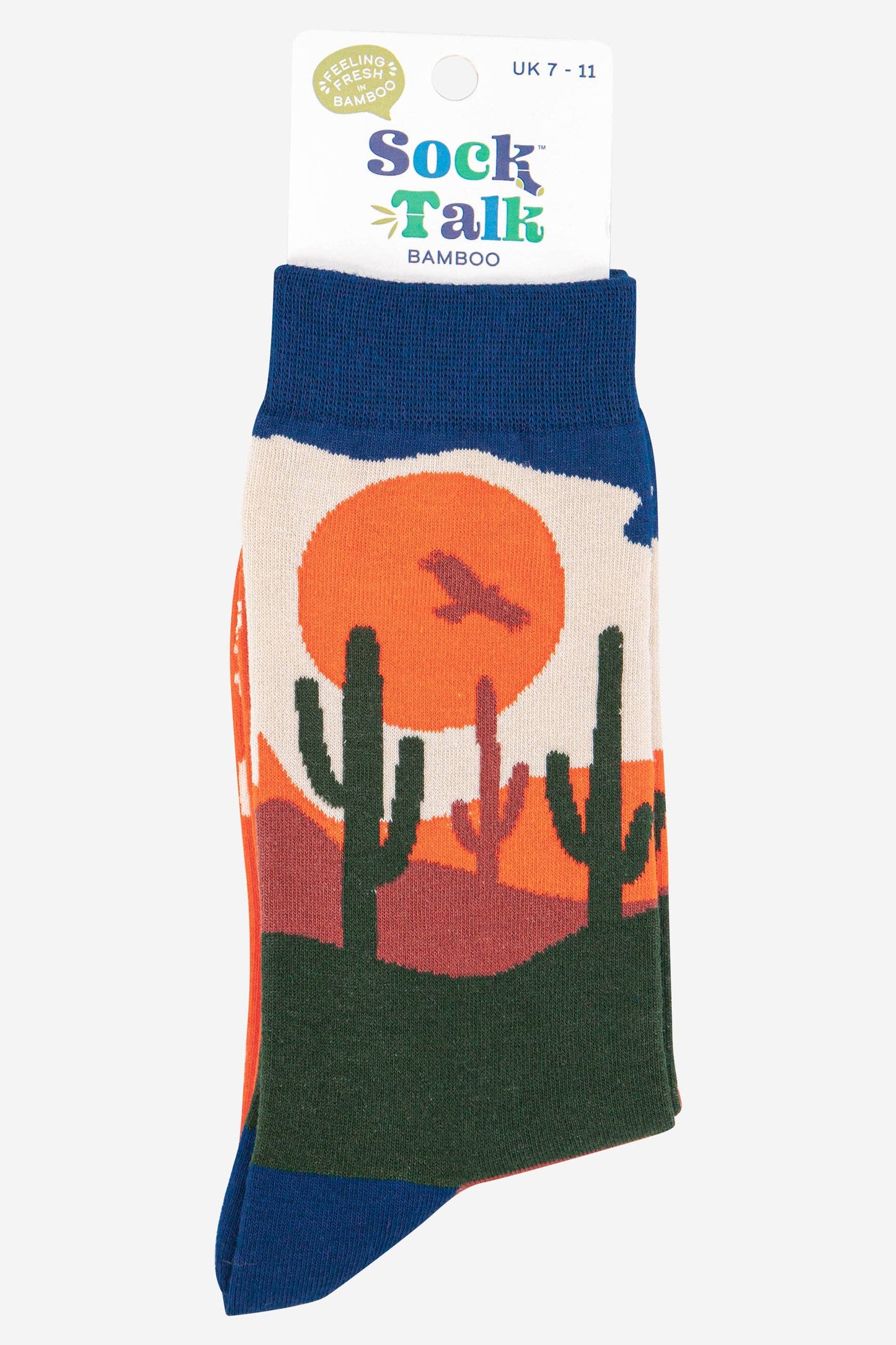 Men's Wild West Desert Cactus Bamboo Socks