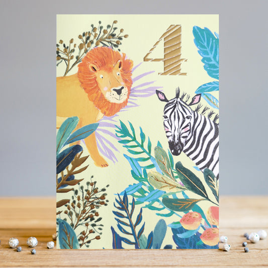 4th birthday, lion & zebra - Louise Tiler