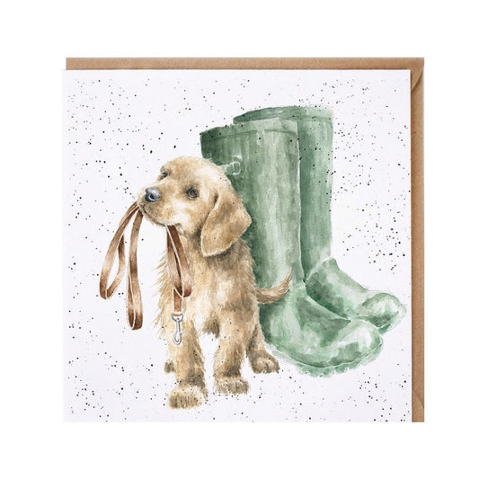 Walkies - Wrendale Designs card