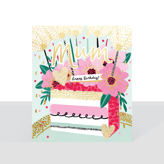 Mum, Happy Birthday cake - Pick n Mix card