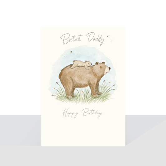 Bestest Daddy, bears - birthday card