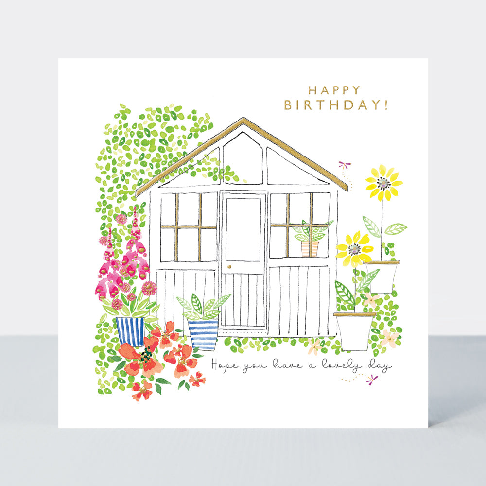 Happy birthday, greenhouse - Ellen Blossom card