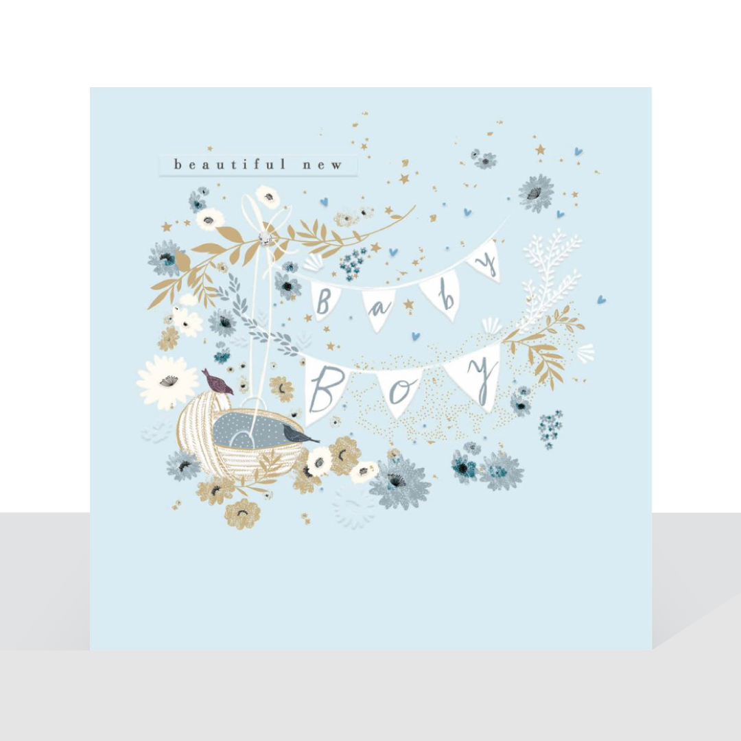 Beautiful new baby boy - card