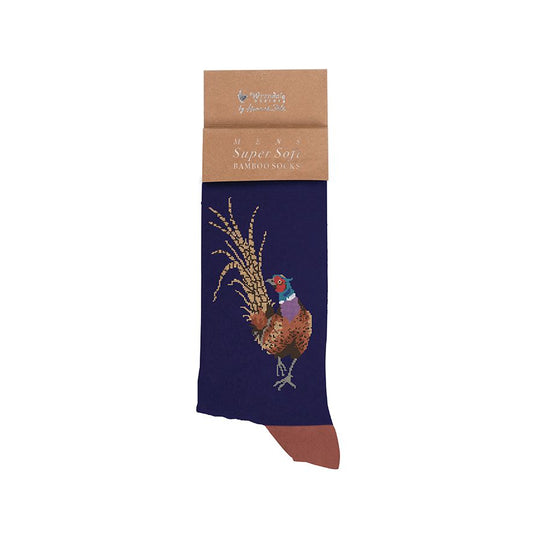 Pheasant bamboo socks - Wrendale Designs