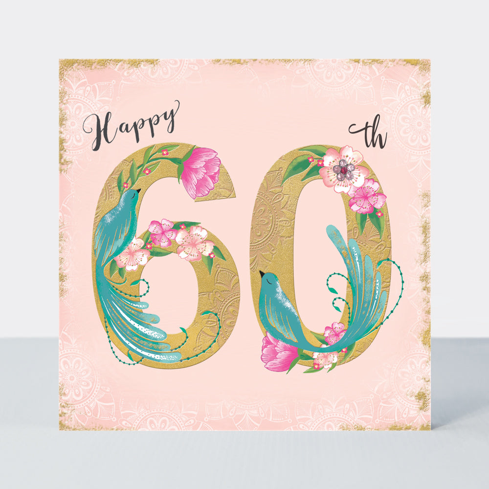 Ladies 60th birthday - Rachel Ellen Darjeeling card