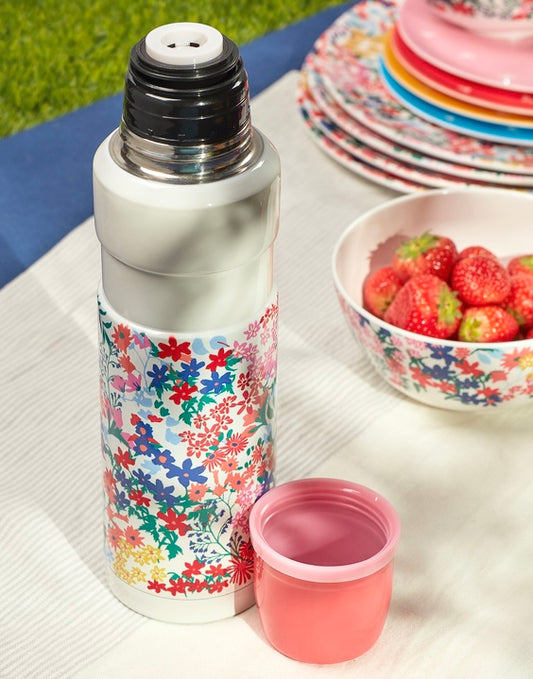 Joules floral flask