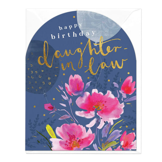 Daughter-in-law, Happy Birthday - Whistlefish card