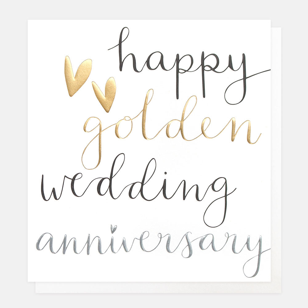 Golden wedding anniversary - Caroline Gardner card