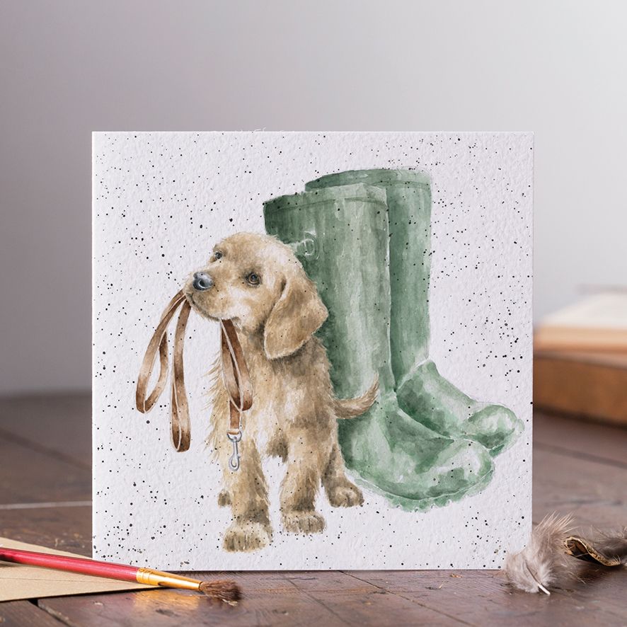 Walkies - Wrendale Designs card