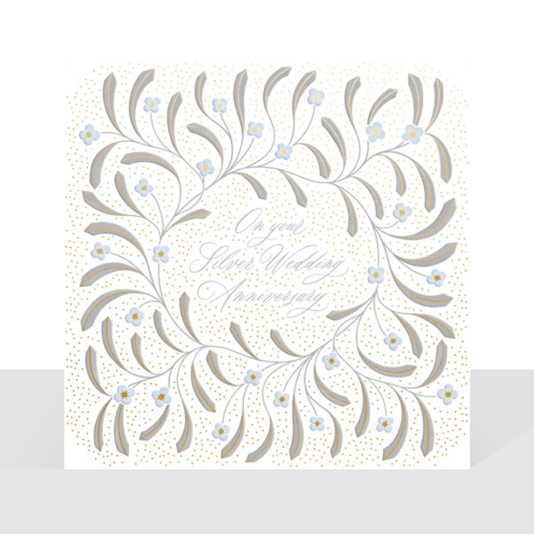 On your Silver Wedding Anniversary - The Leaf card