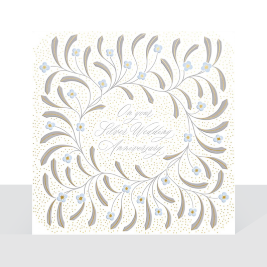 On your Silver Wedding Anniversary - The Leaf card