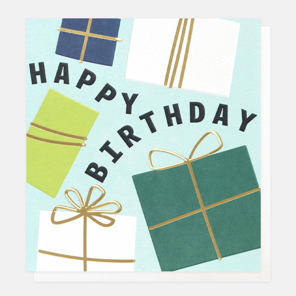 Happy birthday, presents - card