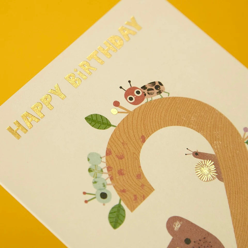 Bertie bear age 2 card