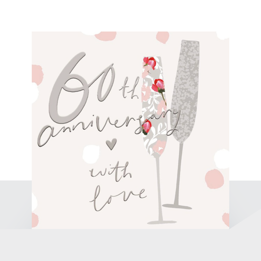 60th anniversary, with love - Stephanie Dyment card