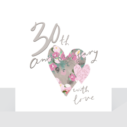 30th anniversary, with love - Stephanie Dyment card