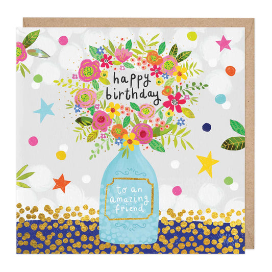Happy Birthday amazing friend - Whistlefish card