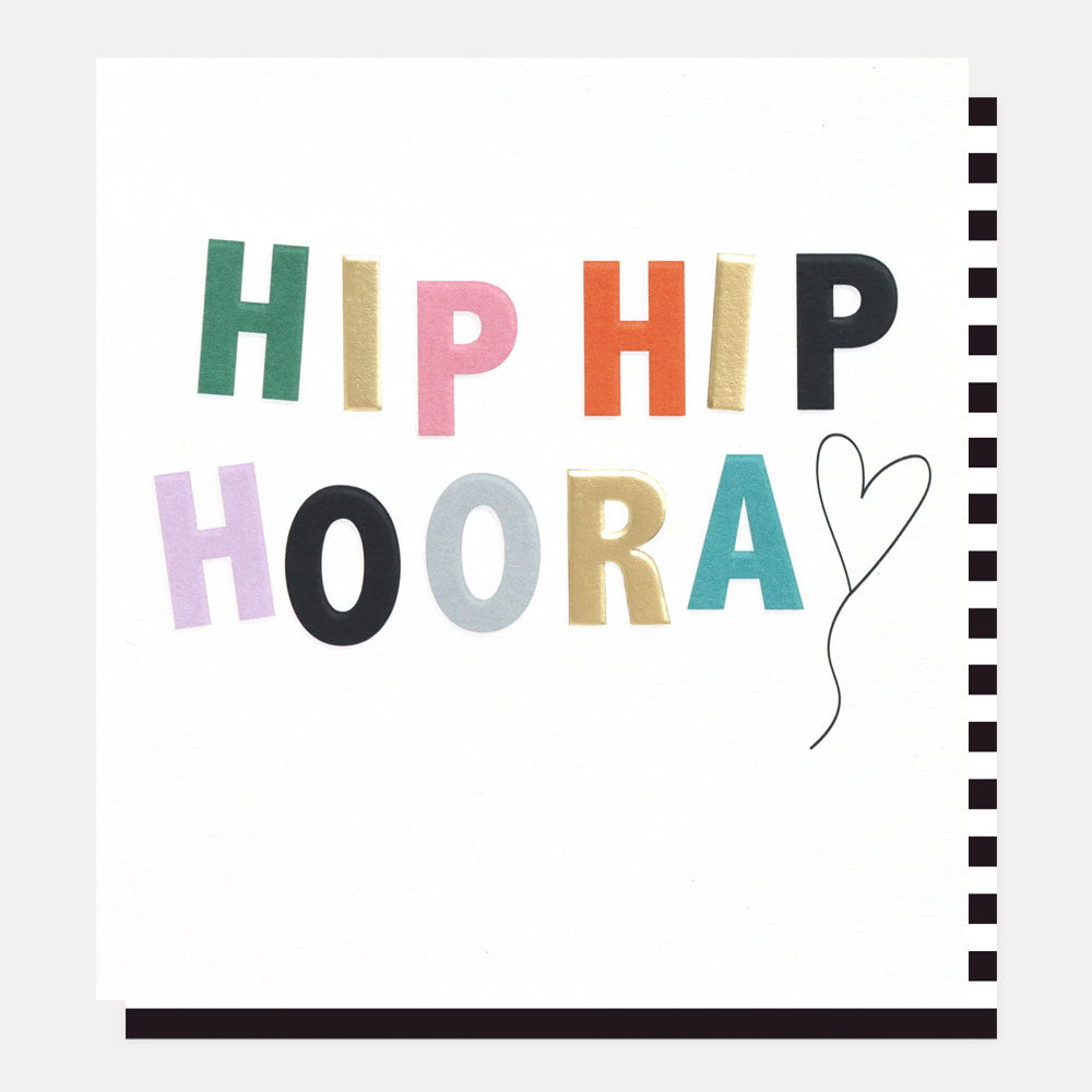 Hip hip hooray - card