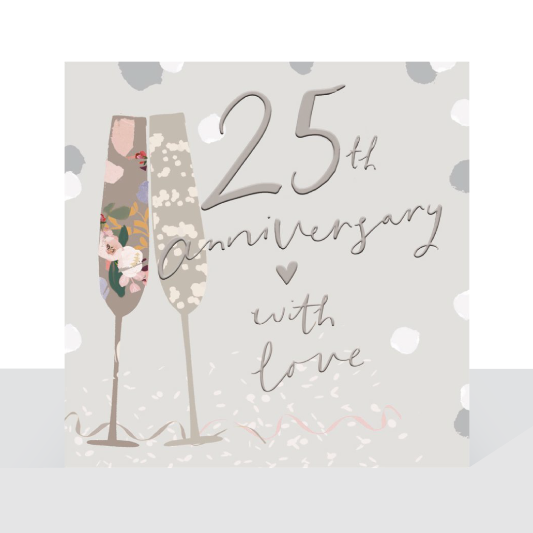 25th anniversary, with love - Stephanie Dyment card