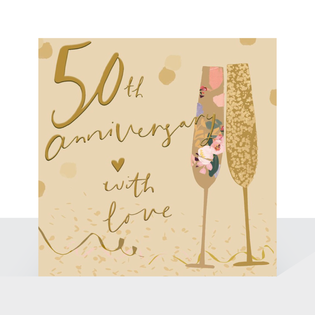 50th anniversary, with love - Stephanie Dyment card