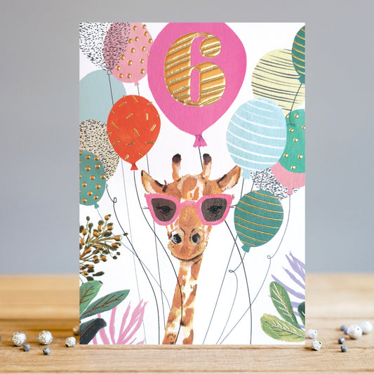 6th birthday, giraffe - Louise Tiler