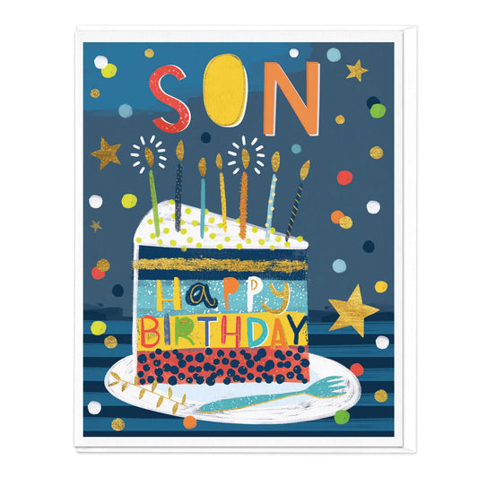 Son birthday navy cake - card