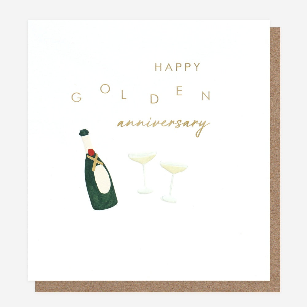 Happy Golden wedding anniversary - Caroline Gardner card