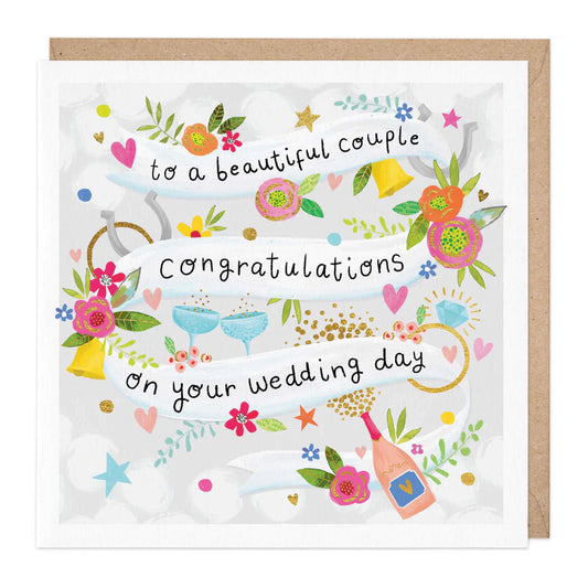 Congratulations on your wedding day - card